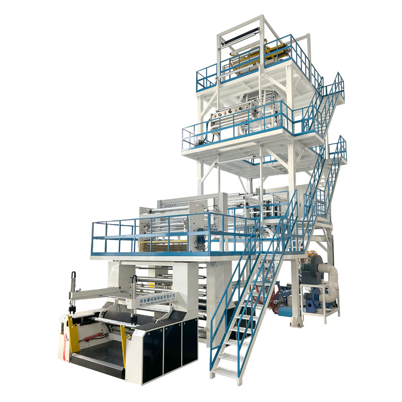 Máquina de película soplada de coextrusión de tres capas